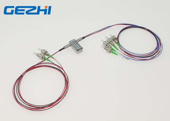 1550nm 1 Metre FC / APC Çift 2x4 Fiber Optik Anahtarlar