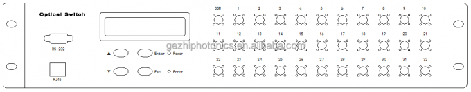 FSW 1x48 Fiber Optical Switch 19 inç 2U Rackmount 1260~1650nm Tek Mod 1