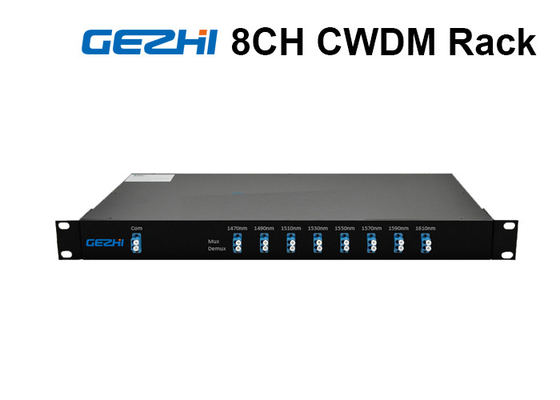 CATV Bağlantıları için 1RU Raf Kasası WDM Fiber Optik Çoklayıcı LC/UPC Dubleks