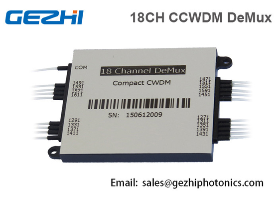 18CH Kompakt CWDM Mux Demux Modülü Optik Pasif Çoklayıcı