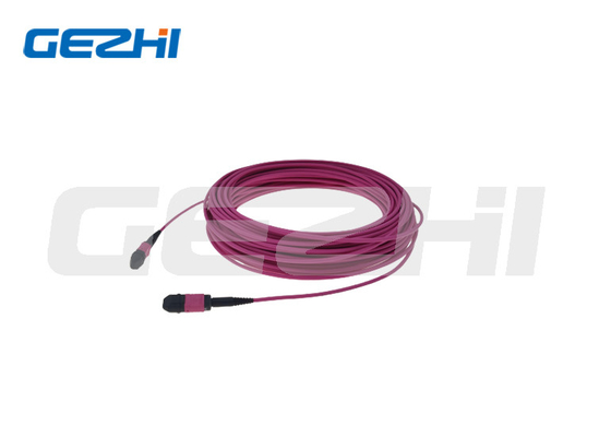 satın al MPO 8 Çekirdekli OM4 Çok Modlu Yama Kablosu Serisi MPO LC Yama Kablosu Pigtail online manufacture