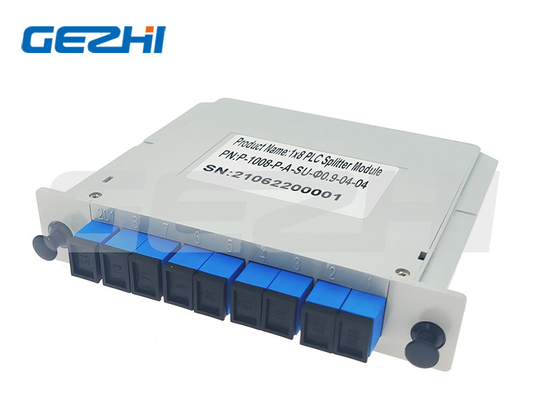 satın al GEPON için Özelleştirilmiş 1x8 Kaset Fiber Optik Bölücü SC UPC Konnektörleri online manufacture