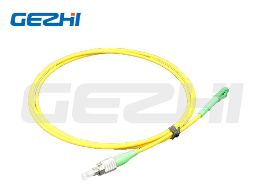 satın al FC'den LC'ye, düşük ekleme kaybı veri iletimi için özelleştirilebilir uzunlukta LSZH ceketli tek modlu basit fiber optik yama kablosu Çevrimiçi üretim