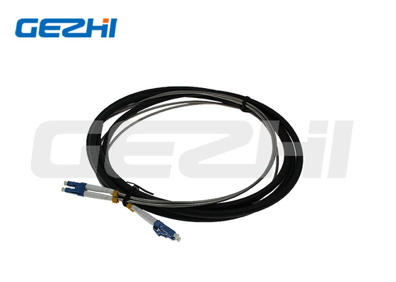 satın al 2 Çekirdekli Yama Kablosu Serisi Dış Mekan İç Mekan LC SM Fiber Optik Atlama Teli Zırhlı Deri Tel online manufacture