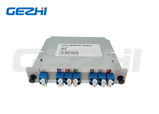 satın al Optik Taşıma Ağ Sistemi Pasif İçin Yüksek İzolasyon 12CH MUX Fiber CWDM Modülü online manufacture