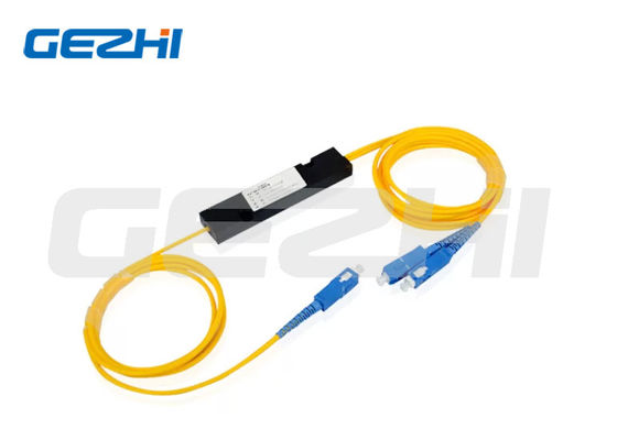 satın al CATV ve FTTX sistemleri için Tek Mod 1x2 SC/UPC Fiber Optic Splitter Çevrimiçi üretim