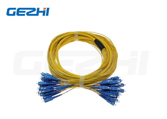 satın al 12 çekirdekli SingleMode SC bağlantısı olan Kapalı Fiber Optic Patch Kablosu online manufacture