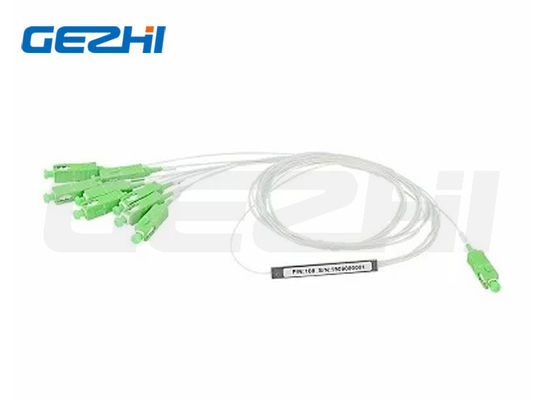 satın al 1x8 10.3dB Ekleme Kaybı SC/APC G657A1 FTTx Ağları için Çelik Tüp PLC Bölücü Çevrimiçi üretim