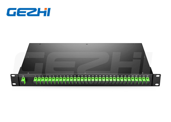 satın al 1x32 Port Single Mode Fiber PLC Splitter Rack Mount SC/APC Bağlantısı ile online manufacture
