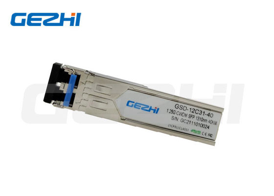 satın al Tek Modlu Fiber İçin 1.25G Veri Hızı 1310nm Dalga Boyu 40Km Mesafe CWDM SFP Optik Alıcı-Verici Modülü Çevrimiçi üretim