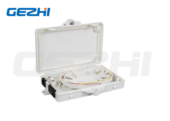 satın al 4 Fiber Splicing Fiber Optic Termination Box 2 Core ABS PC Plastik Alev Geriletici online manufacture