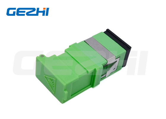 satın al Flanşsız SC Side Shutter Fiber Connector Adaptörleri Yeşil Metal Klem Laser online manufacture