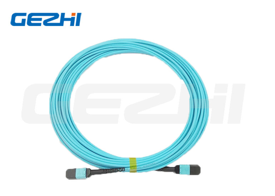 satın al Gezhi MPO Kablo 12 Fiber Tip B Multimode OM4 Fiber Patch Kablosu online manufacture