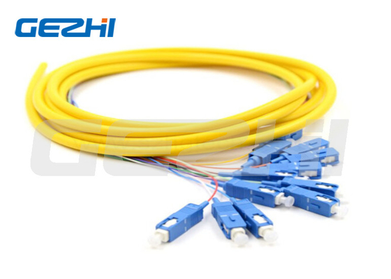 satın al OFNP Ceket 6Cores/12Cores SM SC Optik Fiber Pigtail Dağıtım Kablosu Multimode Fiber Optic Kablosu online manufacture
