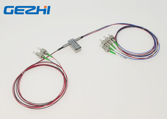 satın al 1550nm 1 Metre FC / APC Çift 2x4 Fiber Optik Anahtarlar online manufacture