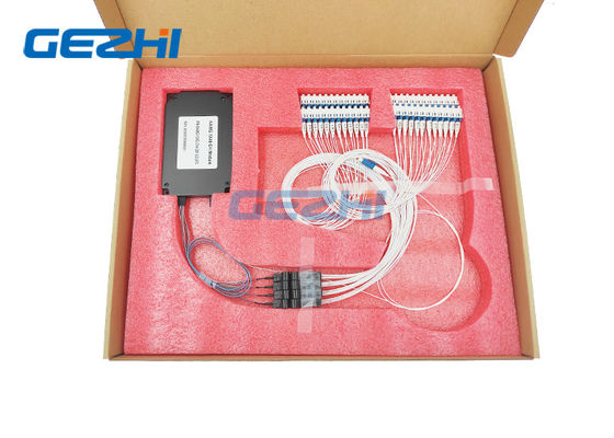 satın al LC PC konektörü Flat Top 48 Kanal AWG DWDM Modülü online manufacture