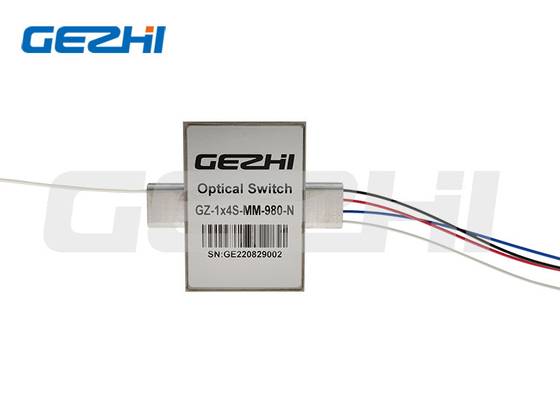 Lazer / Tıbbi Ekipman Kanal Anahtarlama için 1x4T Optik Anahtarlar S105 / 125um Fiber