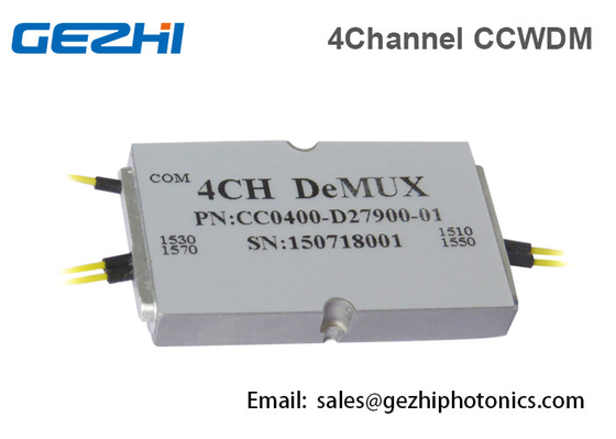 PON Ağları için Mini Modül 4 Kanal CWDM Mux Kompakt CWDM 1270 - 1610nm