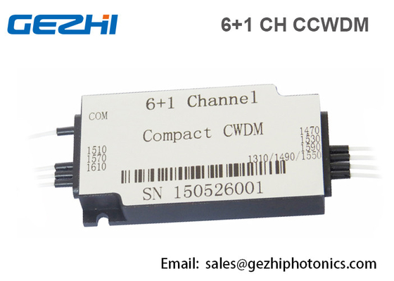 Kompakt CWDM 6 + 1CH CWDM Mux Demux Fiber Optik Çoklayıcı Modülü