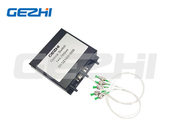 1x4 portlar tek modlu halka ağ uygulamaları için kilitlenmeyen fiber optik anahtarı