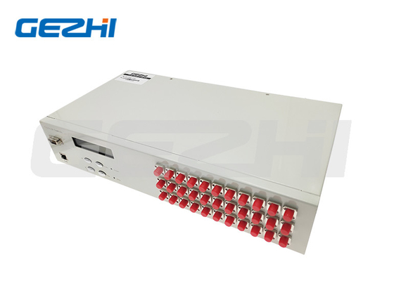 RJ45 Ethernet Uzaktan Yönetim 1x32 Portlar 100M Fiber Optik Değiştiriciler Düşük Giriş Kaybı