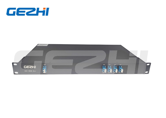 Düşük ekleme kaybı 8 Kanal 100Ghz DWDM mux ekipmanı 1U patchpanle Rackmount tipi Filtreler Multiplexer