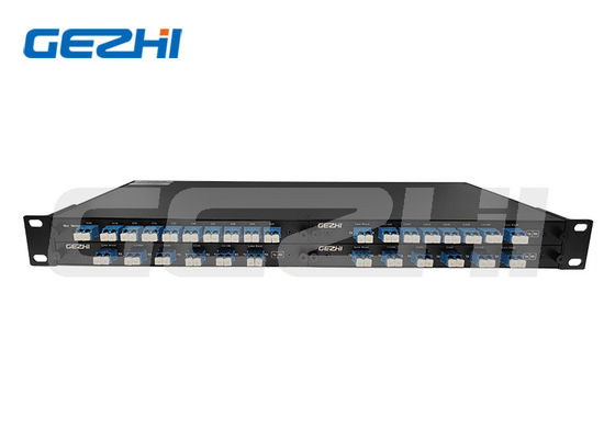 100GHz 8 Kanal DWDM Mux Demux, Veri Merkezi WDM Sistemleri için 1U Raf Montajlı
