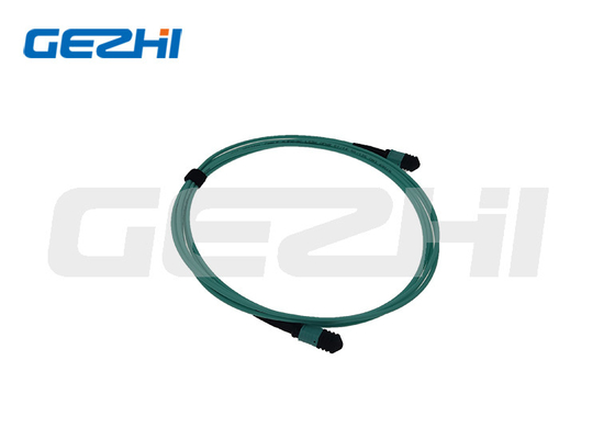 LC OM3/OM4 8/12/24F MPO/MTP Fiber Optik Yama Kablosu Telekom için PVC/LSZH Ceket