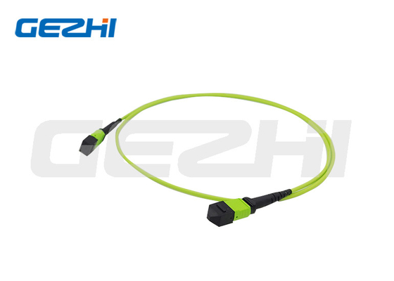 OM5 Multimode MPO Fiber Optic Jumper Patch Cord Kablo Veri Merkezi için Kadın veya Erkek Bağlantı