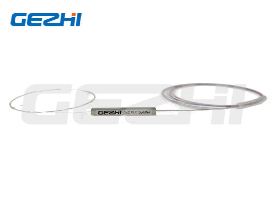1260-1650nm 1x2 Çıplak Fiber Optik PLC Ayırıcı, FTTH Uygulamaları İçin G657A1 Fiberli