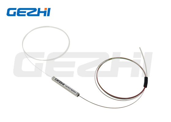 1x4 Çıplak Fiber Optik PLC Bölücü Çelik Boru Optik PLC Bölücü Konnektör Yok