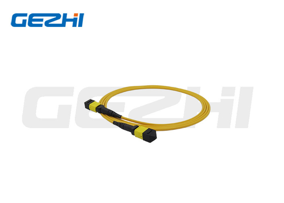 FTTX MTP MPO Gövde Kablosu 12 - 144 Çekirdek OS2 Fiber Optik Yama Kablosu