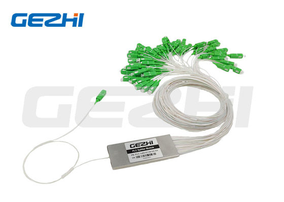 1×64 Tek Modu Bloksuz PLC Splitter FTTX Ağları için Fiber Optic Splitter