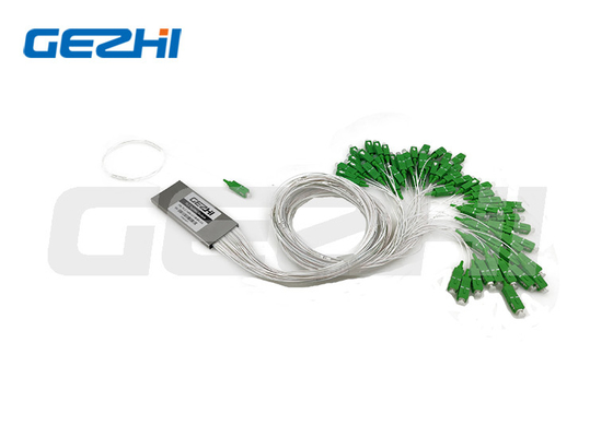 FC/APC 1x16 Fiber Optik PLC Bölücü Paslanmaz Çelik Boru Tipi