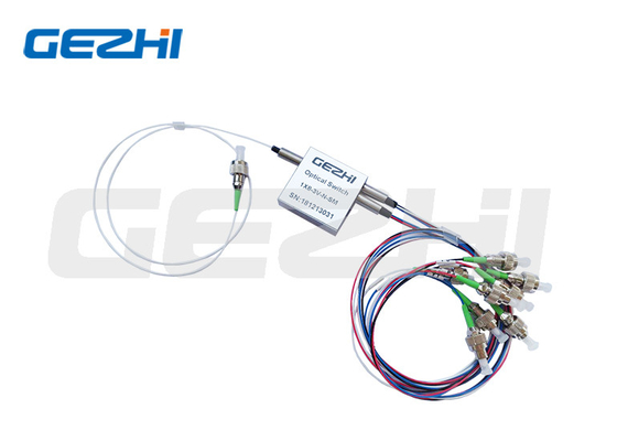 Singlemode 1xx8t Mekanik Optik Anahtar LC/UPC konektörlü optik anahtar