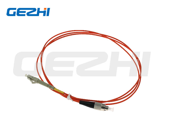 Singlemode Simplex Fiber Optik Yama Kablosu LSZH LC'den FC Fiber Yama Kablosuna