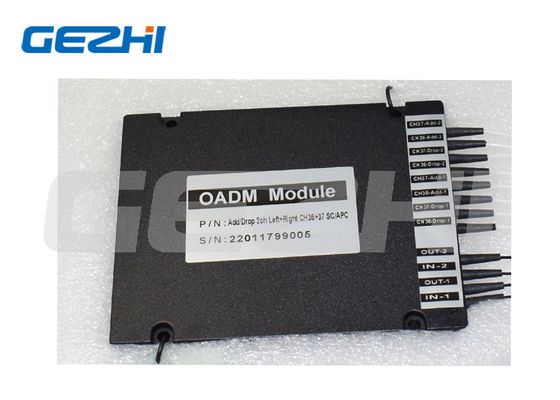 SC/APC Arayüzlü ve Düşük Ekleme Kayıplı Çift Fiber DWDM OADM Optik Ekleme/Bırakma Çoklayıcısı