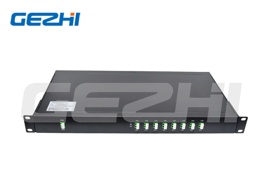 2x8ch DWDM Mux Demux Modülü Düşük PDL 19 İnç 1U Raf Montajlı LC APC