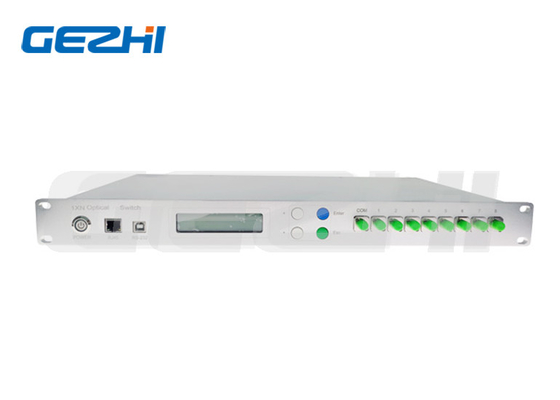 RS232 ve Ethernet Arayüzü Rackmount 1×N(N≤8) Optik Switch