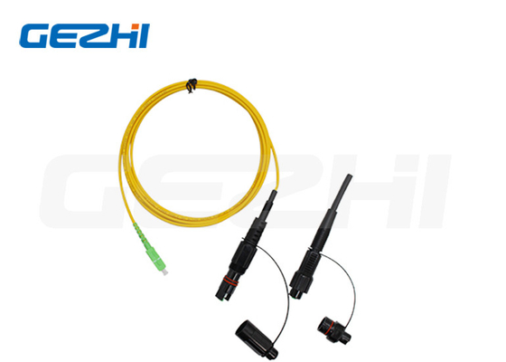 SC 9/125μm Basit Fiber Optik Su geçirmez Patch Cord