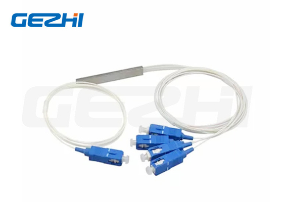1x4 SC UPC 9/125 Um G657A1 0.9mm Beyaz Kablo Mini PLC Splitter