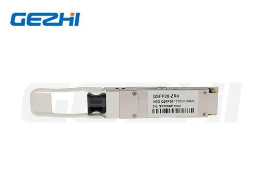 Yüksek uyumlu 100G QSFP28 ZR 1310nm 80Km Optik Alıcı Modülü