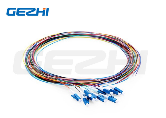 1m 3ft Fiber Optic Pigtail Single Mode Lc Upc 12 Fiber Os2 Ceketsiz Renk Kodlu
