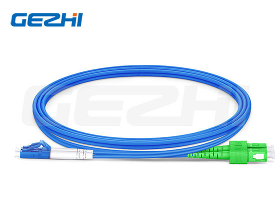 LC UPC'den SC'ye APC Duplex OS2 Tek Mod Zırhlı LSZH 3.0mm Fiber Patch Kablosu