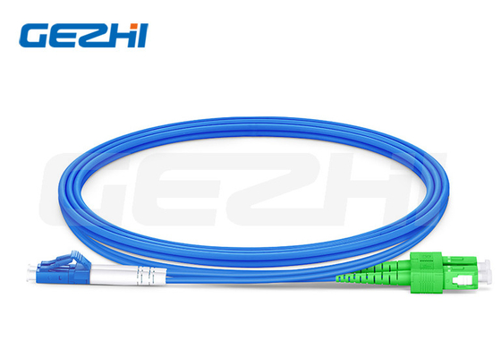 Lc Upc To Sc Apc Duplex Os2 Tek Modlu Fiber Patch Kablosu Kapalı Zırhlı Lszh 3.0mm