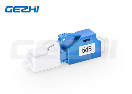 LC/UPC Tek modlu 5dB sabit fiber optik hafifleyici, istikrarlı sinyal iletimi için erkekten kadına