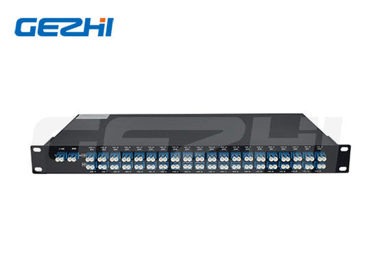 1U Rack Mount 40CH AAWG DWDM Mux Demux Modülü, 100GHz Kanal Aralığı ve LC/UPC Konnektörlü