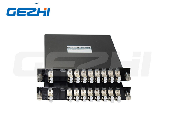 8CH DWDM Mux Demux Modülü CH41-CH48 Metal Konnektörlü Çift Fiber LGX