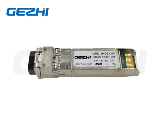 10G DWDM SFP+ Alıcılar 40KM 16dB EML C-Band 50GHz 100GHz 200GHz ITU Şebeke