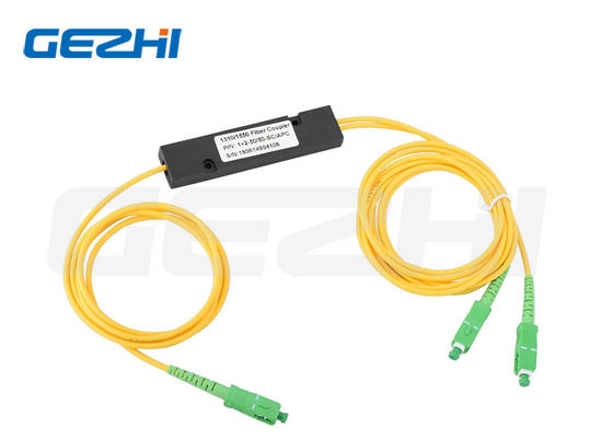 OEM Fiber Optical Splitter ile SC/APC Bağlantısı Tek Modlu Fiber PLC Splitter için 1x2 Split Ratio